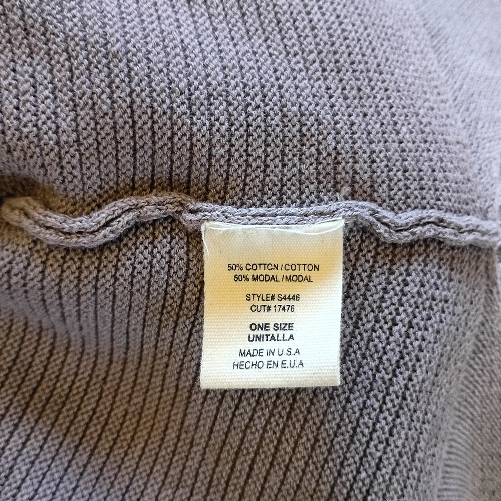 M. Rena Sweater Pullover Poncho USA Gray Oversized Lagenlook Minimalist - Picture 5 of 5